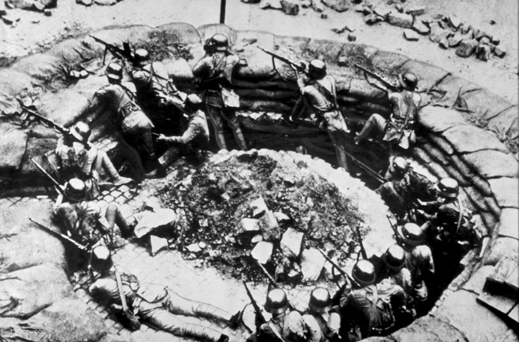 上海1937年淞沪会战战场实拍照片