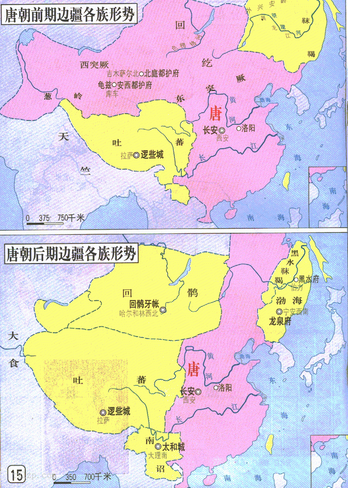 唐朝地图-唐朝地图全图-中国唐朝地图
