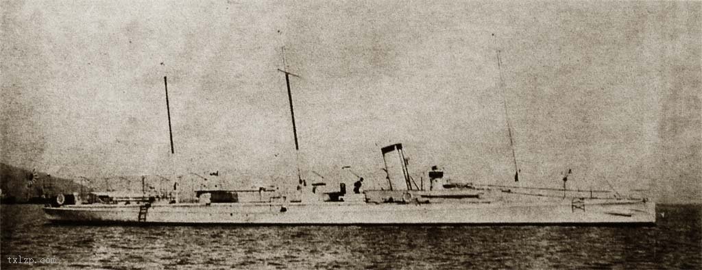 北洋海军的"福龙"号大型出海鱼雷艇.