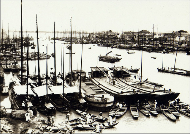 1938年湖北汉口老照片 彼时的汉口街景月湖晴川阁抱冰堂