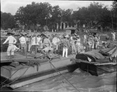 1917年江西九江老照片 百年前船上讨生活的人们