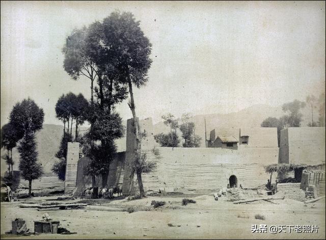 1875年甘肃兰州老照片 左宗棠平乱期间的兰州风貌
