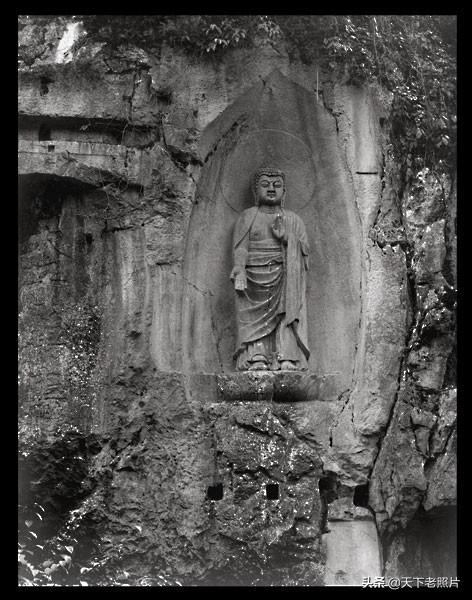 1914年杭州老照片 百年前的杭州烟霞洞、飞来峰、灵隐寺
