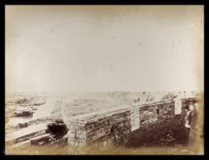 1870年代浙江嘉兴老照片 150年前的嘉兴乍浦要塞及港口