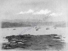 1895年台湾基隆老照片 120年前的基隆港及炮台