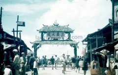 1945年国军在湖南芷江接受日军头像真实彩色老照片