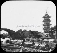 1880年代苏州吴江县老照片 平望、震泽古镇旧照