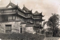 1905年上海老照片 豫园龙华塔大境阁