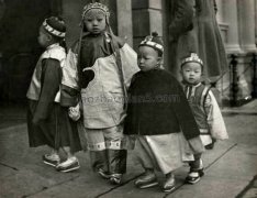 1900年在旧金山的中国移民孩子老照片
