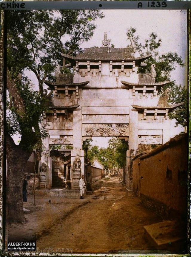 1912年曲阜老照片 孔子故里百年前彩色影像（上）