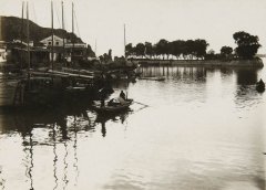 1938年九江老照片 湖口镇龙开河及城市风貌