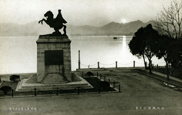 抗战期间日本发行的明信片：杭州西湖风光