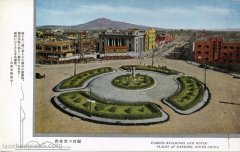 抗战期间日本发行的彩色明信片：南京点描