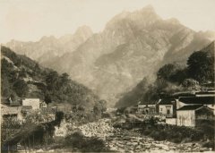 1929年安徽黄山老照片 90年前的黄山秀美风光