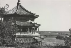 1940年北京老照片 德国飞行员航拍的颐和园旧照